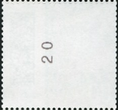 0,32€ , Mi. Nr. 3711 **, Einzelmarke 2stelliger Nr. gerade ohne Null, 5000er Rolle