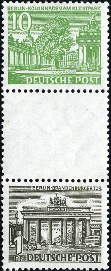 Berlin ZDR SZ1A + 42 gestempelt mit  HAN 7253.49