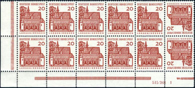 H-Blatt 16 RLV VIb Eckrand unten links + HAN ..1
