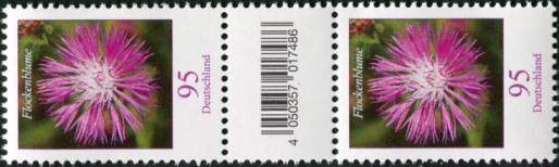 0,95€, Mi.Nr.3470 **  200er Rolle SZ2 mit 2 stelliger Nr. gerade, EAN Code B, Nr. Typ 2