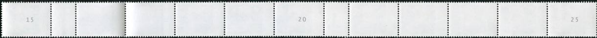 0,50€, Mi.Nr.3535 **  200er Rolle 11er Streifen 2x EAN Code B, Nr. Typ 2, 2-2-2stellig Nr, u-g-u