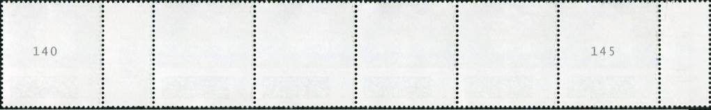 0,10€, Mi.Nr.3723 II ** ,6er Streifen 2x EAN Code, 3-3stellig Nr.