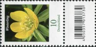 0,10€, Mi.Nr.3314 **  500er Rolle SZ1 mit 2 stelliger Nr. ungerade, EAN Code A