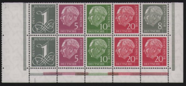 H-Blatt 8YI, RLV II mit ER rechts unten mit Zwischensteg