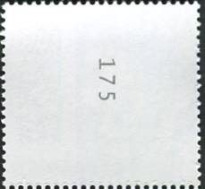 0,20€, Mi.Nr.3861 ** 200er Rolle, SZ1 mit 3 stelliger Nr. ungerade, EAN Code , Druck Bundesdruckerei