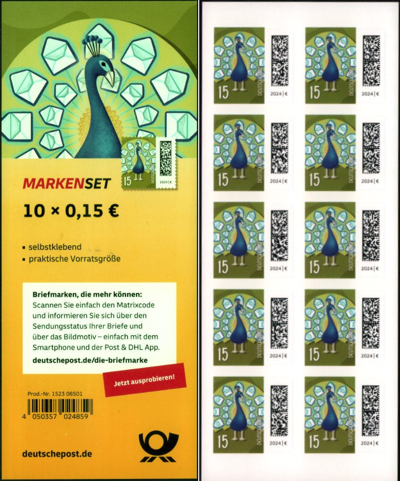 FB 137 ** mit DMC Code, Produkt Nr. 1523 08501  Druck Bundesdruckerei