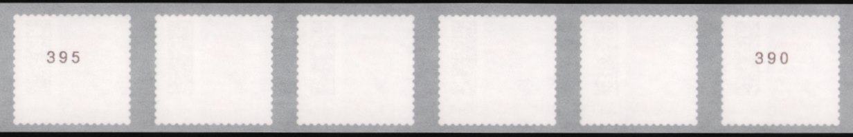 0,61€, Mi.Nr.3744 **, 6er Streifen mit 3-3stelliger Nr., 500er Rolle