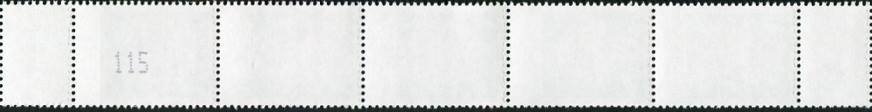 0,45€, Mi.Nr.3303 **  200er Rolle 5er Streifen 2x EAN Code A, 3stellig ungerade Nr