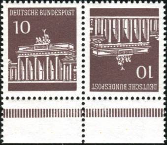 Bund ZDR K7.1 ** Unterrand, Abstand Markendruck zur Strl 4mm