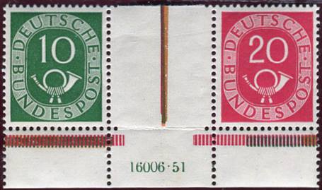 Bund ZDR WZ1 ** Unterrand mit HAN 16006.51 1 mit gefaltetem Rand