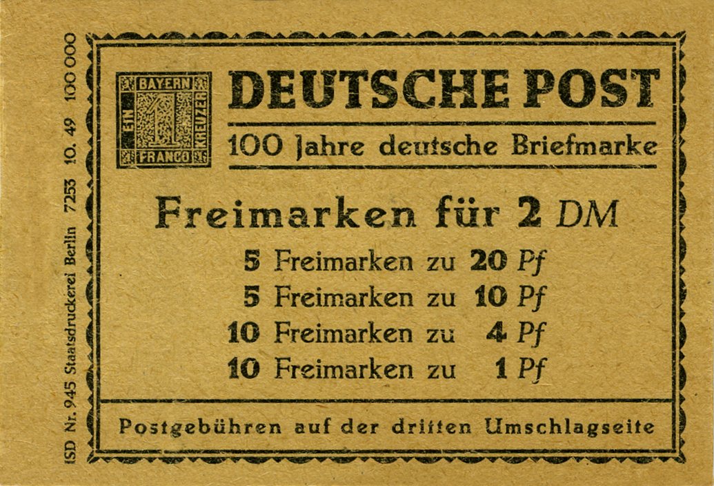 Deckelvorderseite + Rückseite von MH 1