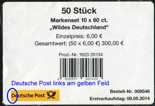 FB039 Verpackungslabel 2,  Deutsche fast bündig