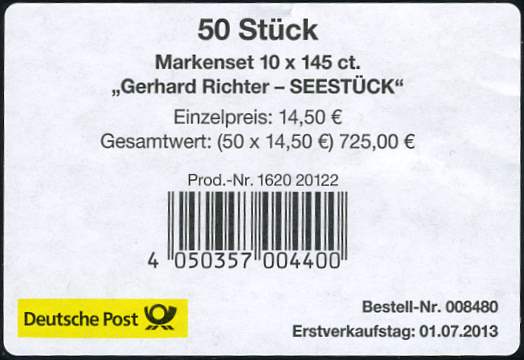 FB032 Verpackungslabel 1, Produkt Nr. mittig über Barcode