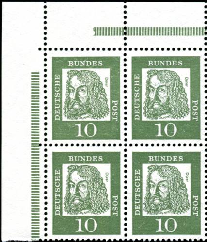 Bund ZDR ER 6.1 ** oben links 4er Block