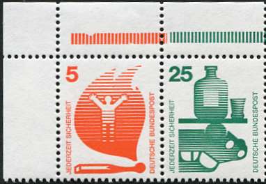 Bund ZDR ER W43.1 ** Eckrand, oben links