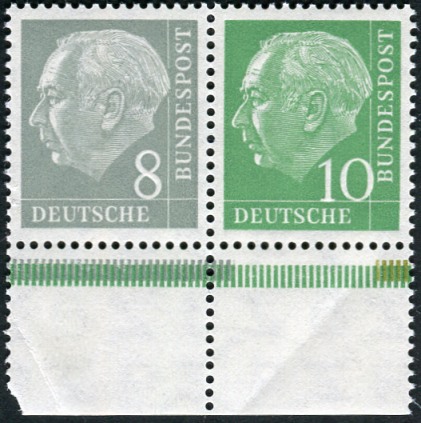 Bund ZDR W14 ** Unterrand mit Strl. mit Mängel