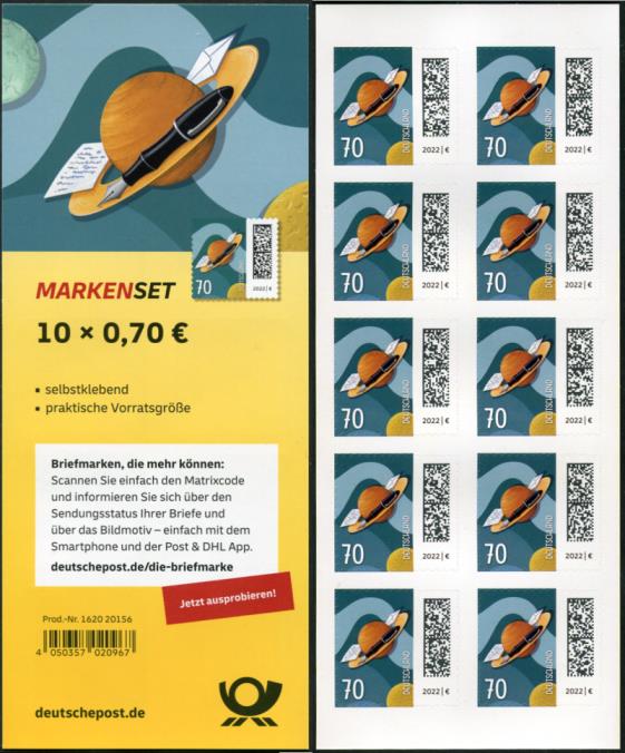FB 119b ** mit DMC Code, Produkt Nr. 1620 20156,  Druck Enschedé
