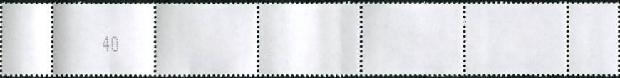 2,20€, Mi.Nr.3414 **  100er Rolle 5er Streifen 2x EAN Code A, 2stellig gerade Nr