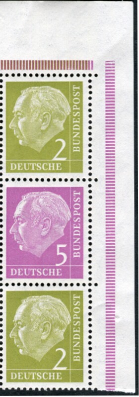Bund ZDR ER3.2, S18 ** Eckrand oben rechts