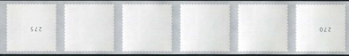 0,85€, Mi. Nr. 3652 III **, 6er Streifen Nr. kopfstehend, 3-3stellig, 500/5000er Rolle