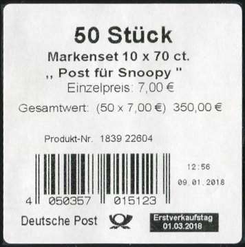 FB73  Verpackungslabel