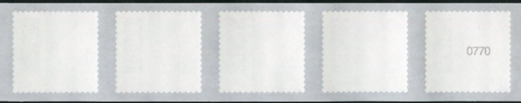 0,33€, Mi.Nr.3741 **, 5er Streifen mit 3stelliger Nr. gerade, 5000er Rolle