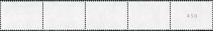 0,95€, Mi.Nr.3470 **  500er Rolle 5er Streifen ohne EAN Code A , Nr. Typ 2, 3stellig gerade Nr