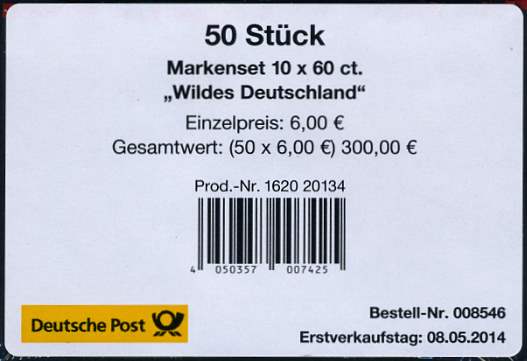 FB039 Verpackungslabel 1 ohne DHL Code, Deutsche mit 2mm Abstand