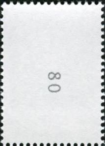 0,30€, Mi.Nr. 3509 ** 100er Rolle, Einzelmarke 2stellig gerade Nr. Typ 2