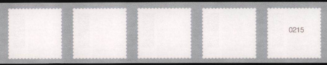 0,33€, Mi.Nr.3741 **, 5er Streifen mit 3stelliger Nr. ungerade, 5000er Rolle