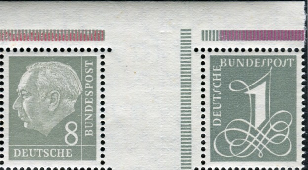 Bund ZDR WZ 15 aII a, YI.I  ** Oberrand links