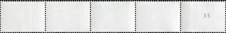 0,80€, Mi.Nr.3469 **  200er Rolle 5er Streifen ohne EAN Code A, Nr. Typ 2, 2stellig ungerade Nr
