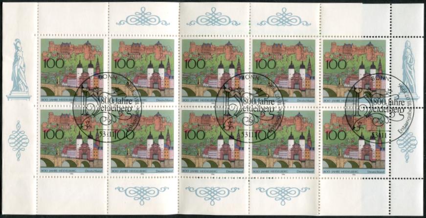 MH 33 Ersttagsstempel Bonn. durchgezähnt  